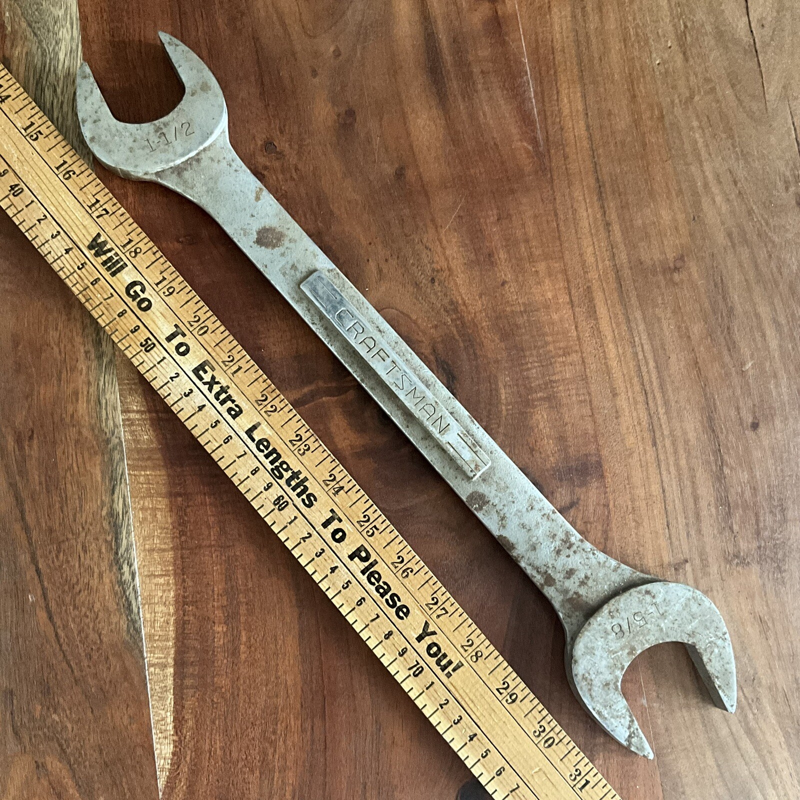 Craftsman 1-1/2” x 1-5/8” SAE Open End Wrench V Series 44589 Made In USA