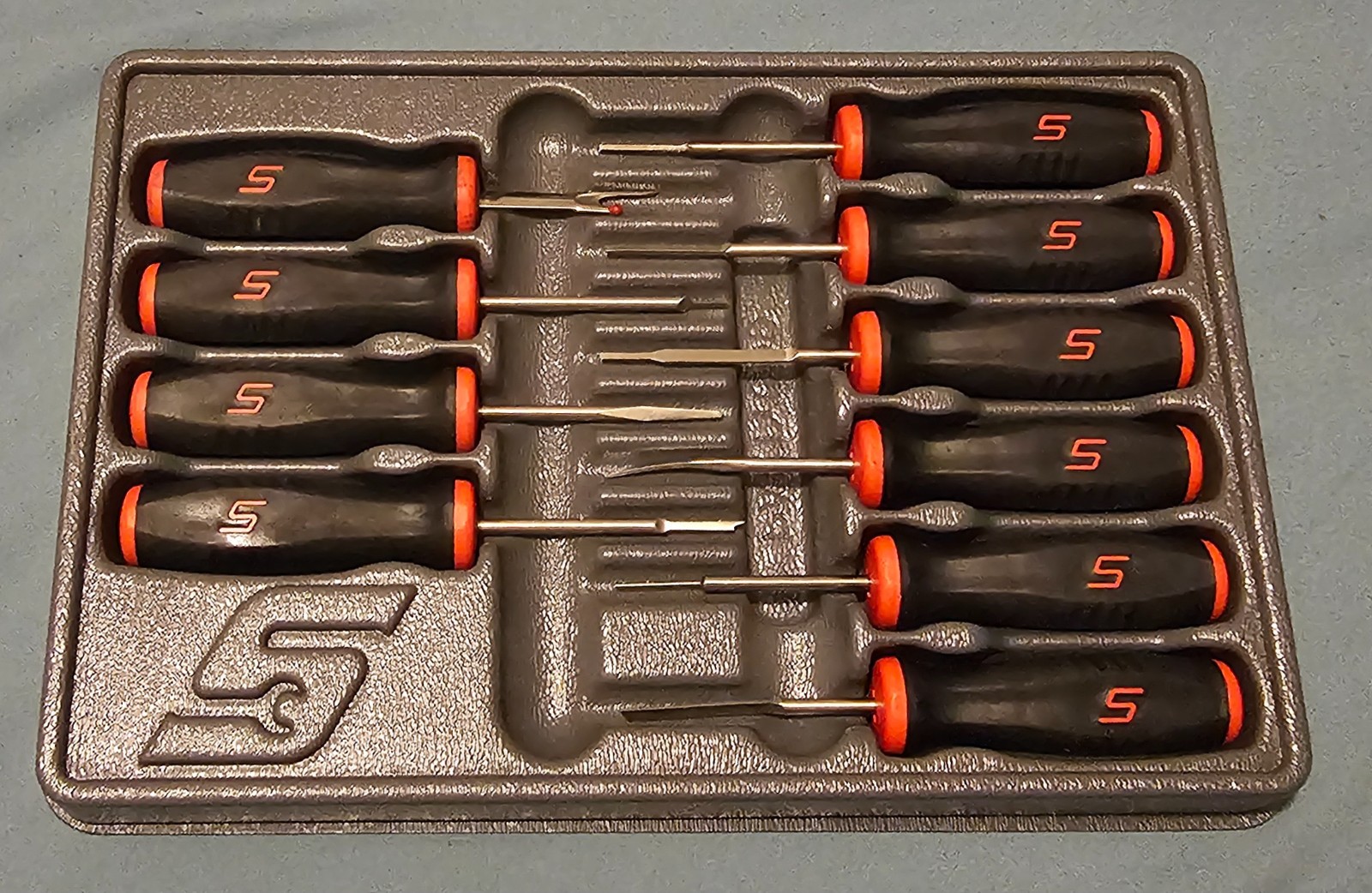 SNAP-ON SGT SOFT GRIP TERMINAL TOOL SET VINTAGE – 10 Pieces Red/Black