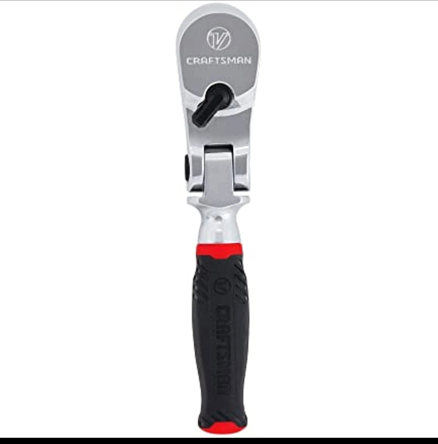 Craftsman V-SERIES Ratchet, 1/4 Inch Drive, 80-Tooth, Flexible Head Comfort Grip