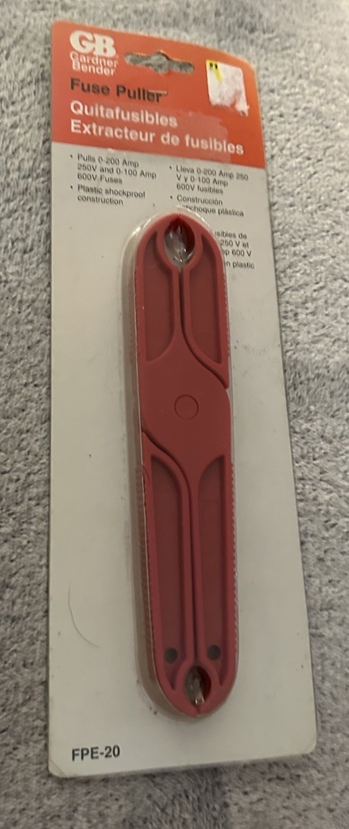 Gardner Bender FPE-20 Fuse Puller Extractor NIP Electrical Tool