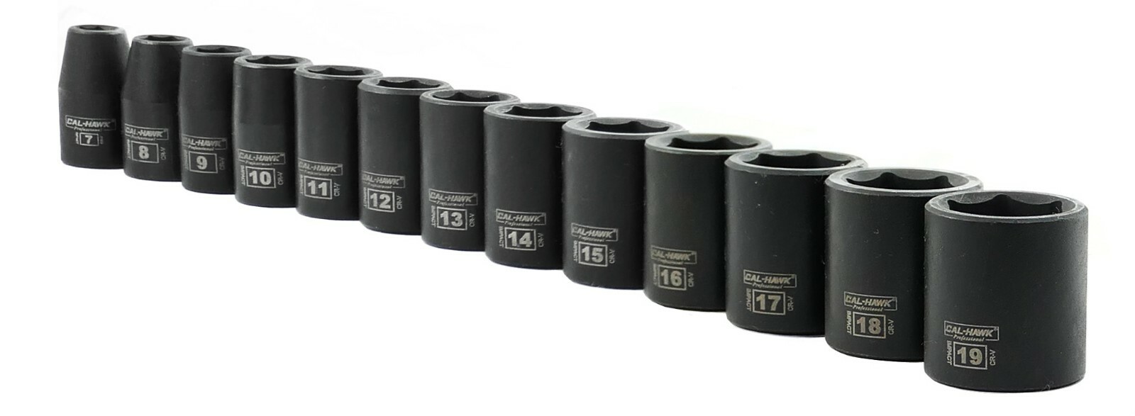 13 pc 3/8″ Dr. 6 POINT Metric Shallow Impact Socket Chrome Vanadium CRV Set