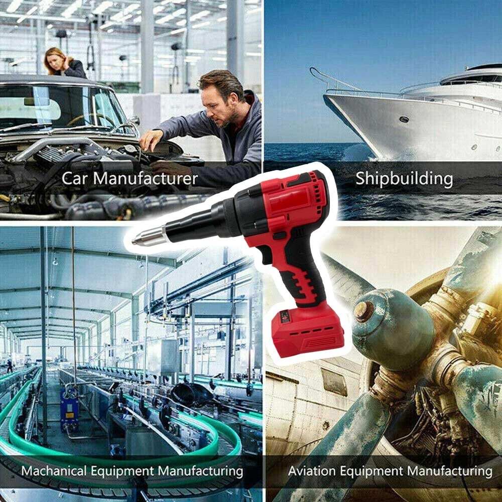 2.4-4.8MM For Milwaukee M18 18V Battery Cordless Electric Rivet Gun Brushless