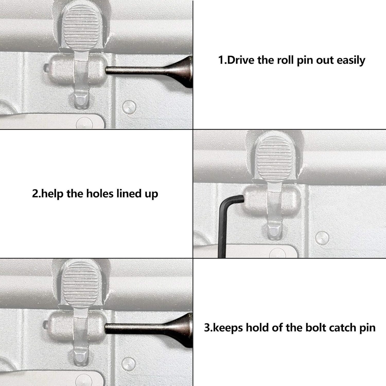 Essential Bolt Catch Pin Installation Tools: Rubberized Punch Set for Safety