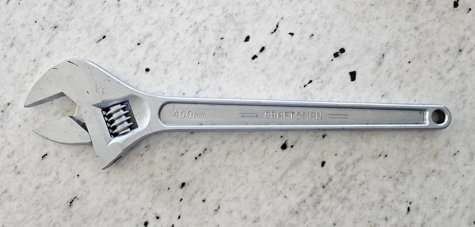 VTG CRAFTSMAN 16 INCH (400MM) NO. 44606 ADJUSTABLE WRENCH FORGED MADE IN USA