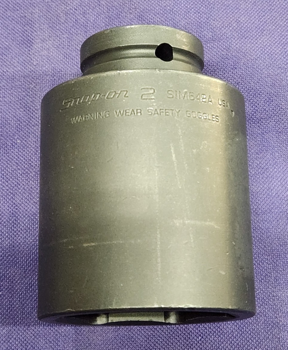 Snap-on Tools SIM642A 3/4″ Drive 6-Point SAE 2″ Deep Impact Socket USA