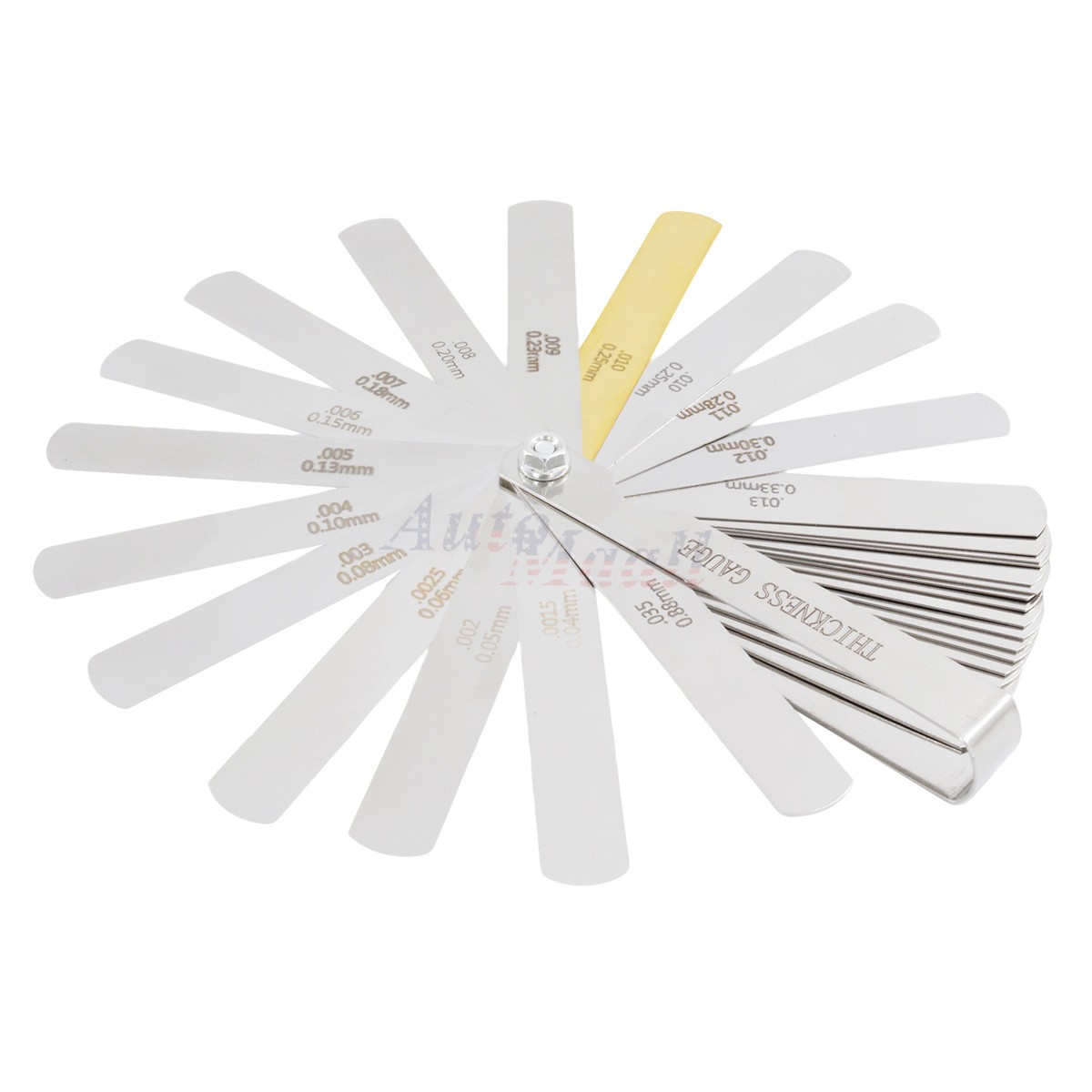 32 Blade Feeler Gauge Metric &SAE Dual Reading Combination Gap Thickness Measure