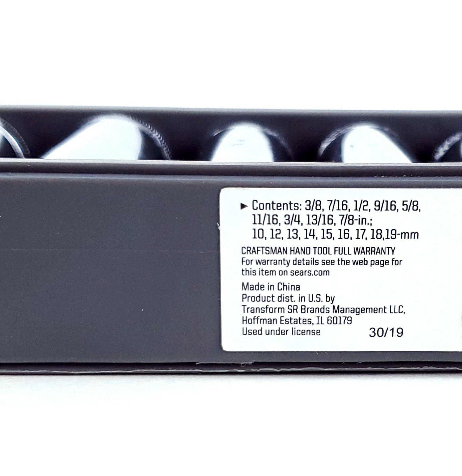 Craftsman 18 Piece 3/8 Inch Drive 12 Point Standard SAE & Metric Deep Socket Set