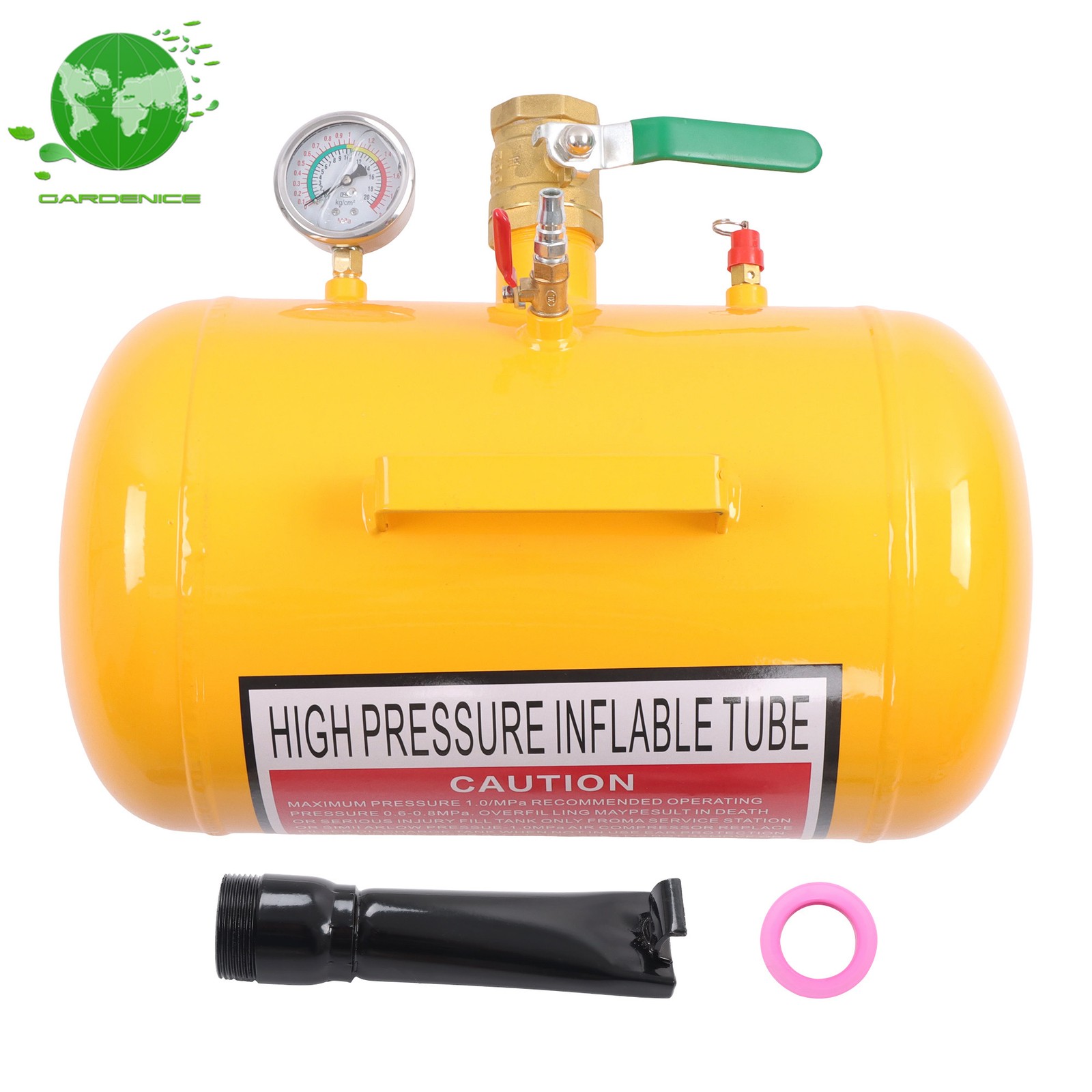 5 Gallon Heavy Duty Air Tire Bead Seater Blaster Seating Tool 145 psi Yellow