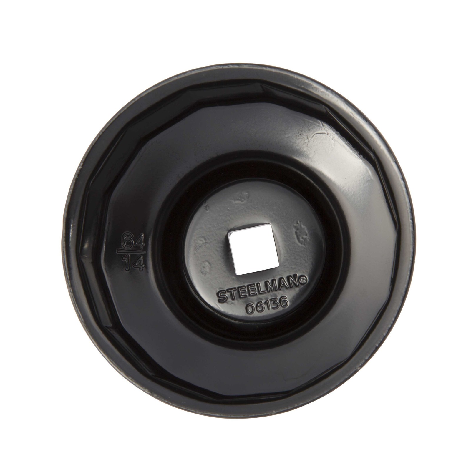 Steelman Oil Filter Cap Wrench 64mm x 14 Flute Housing Removal Tool 06136