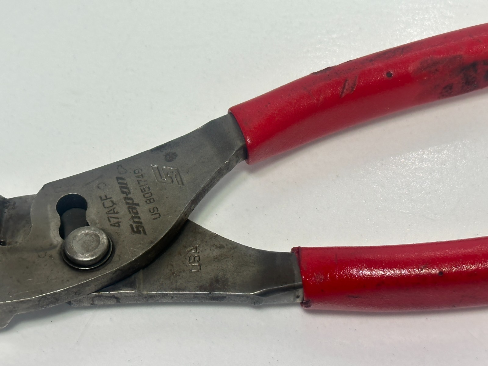 🇺🇸 Snap On Tools USA 8″ Long Talon Grip Combination Slip-Joint Pliers, 47ACF