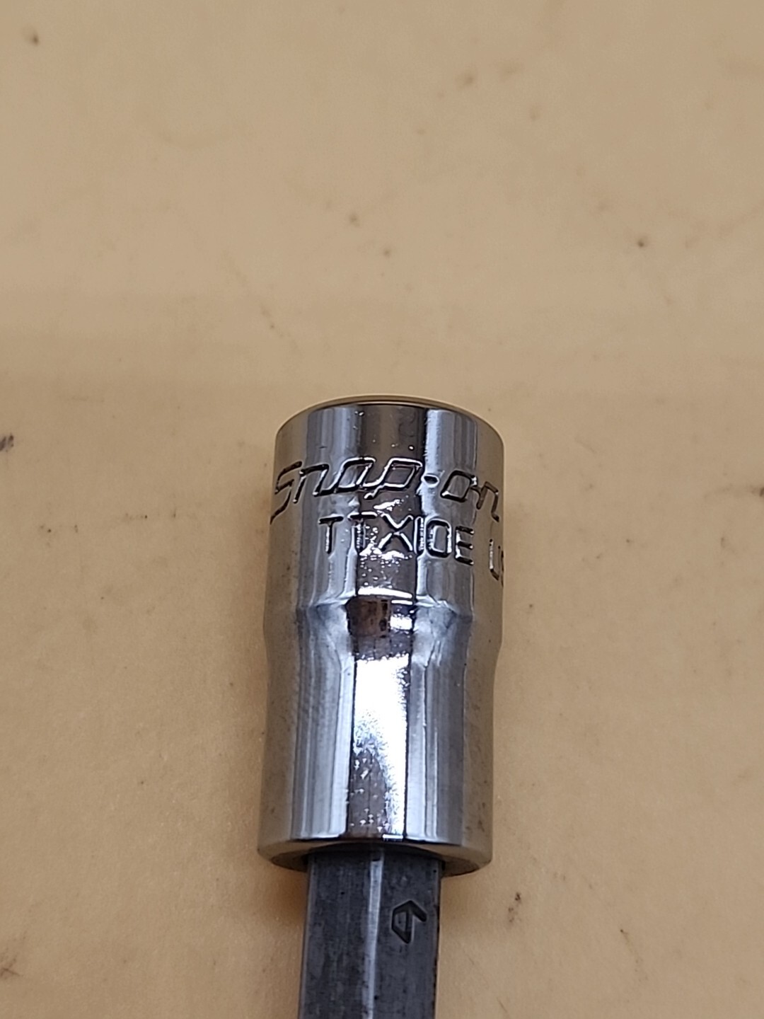 Snap-on Tools TTX10E 1/4 Dr T10 Standard TORX Bit Chrome Socket Driver USA