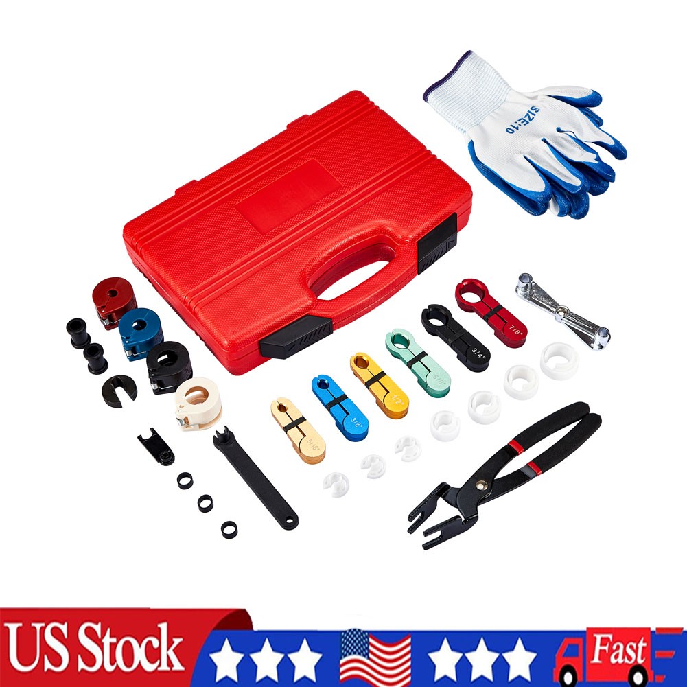 Fuel Line Disconnect Tool Set, 28 in 1 Master Quick Disconnect Tool Repair New
