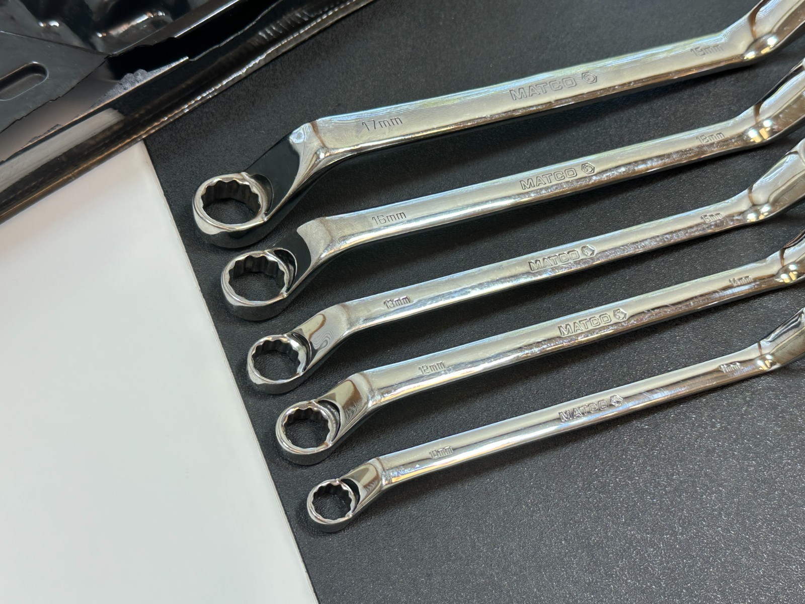 🇺🇸 Matco Tools USA SRBLM5T 5pc Offset Double Box METRIC 10mm-19mm Wrench Set