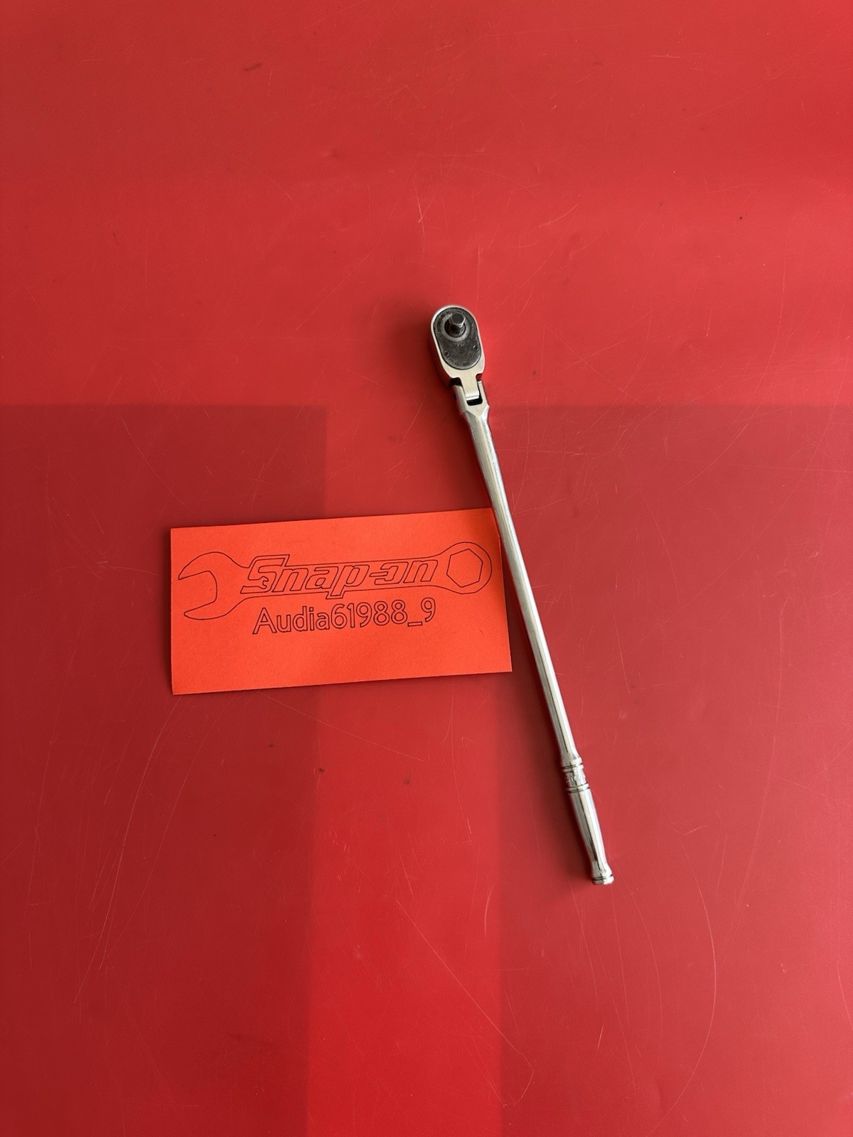 Snap On 1/4 Drive Dual 80 Technology Extra-Long Handle Flex-Head Ratchet TLLF72.