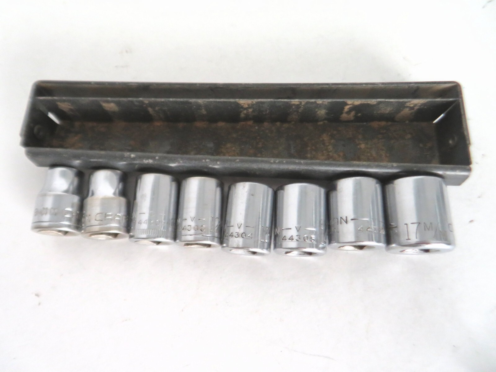 Craftsman 3/8 Drive 12-Point Metric Sockets 9mm – 17mm Made in USA 8 Pieces