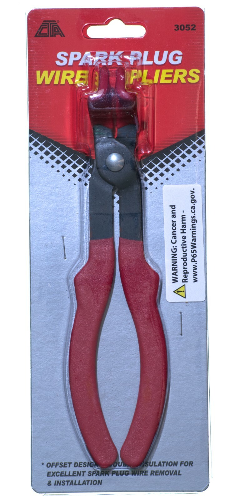 CTA 3052 – Spark Plug Wire Pliers, Double Insulated, Thick Nylon Jaws, Offset