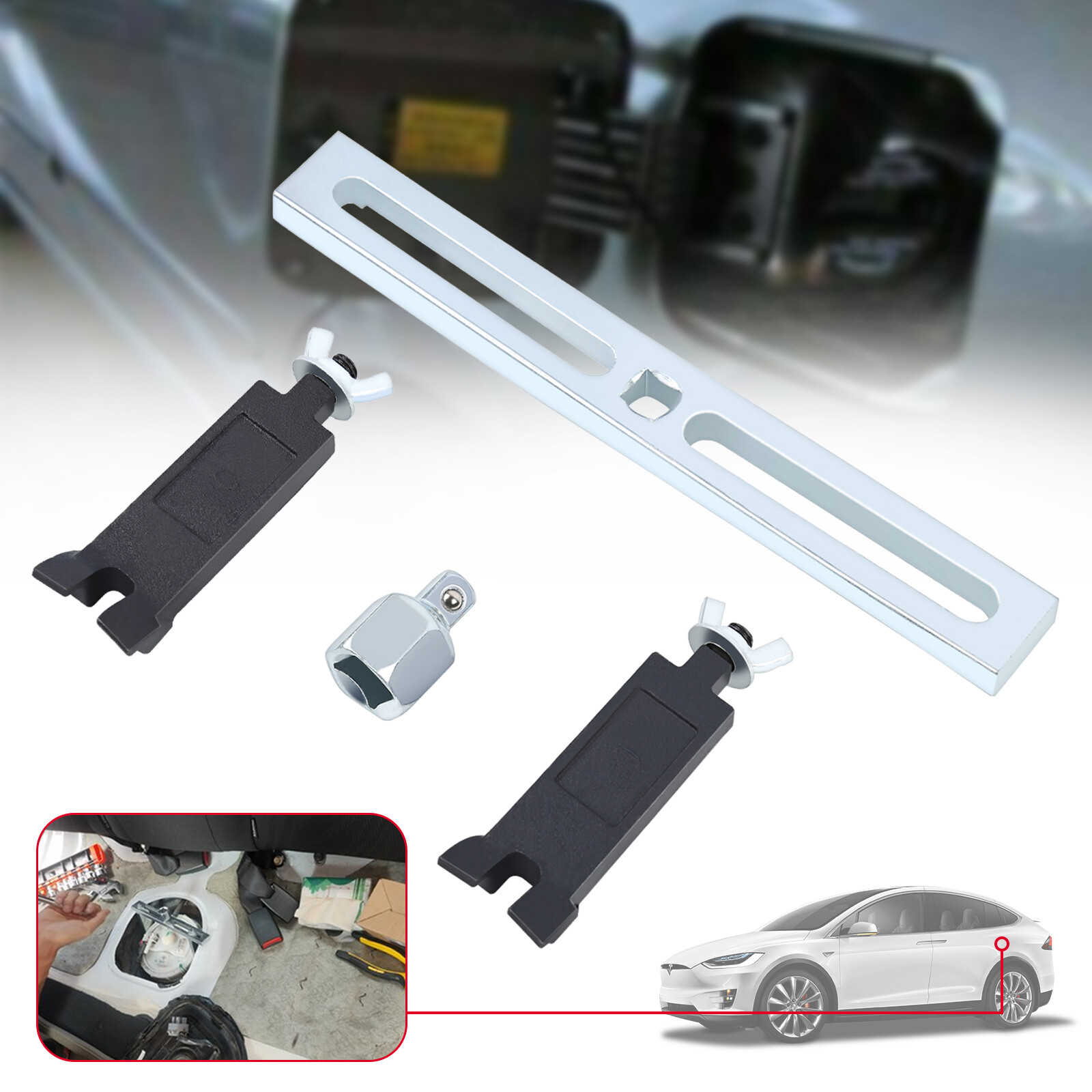 Fuel Pump Tank Lid Cover Adjustable Spanner Wrench Remover Tool Universal