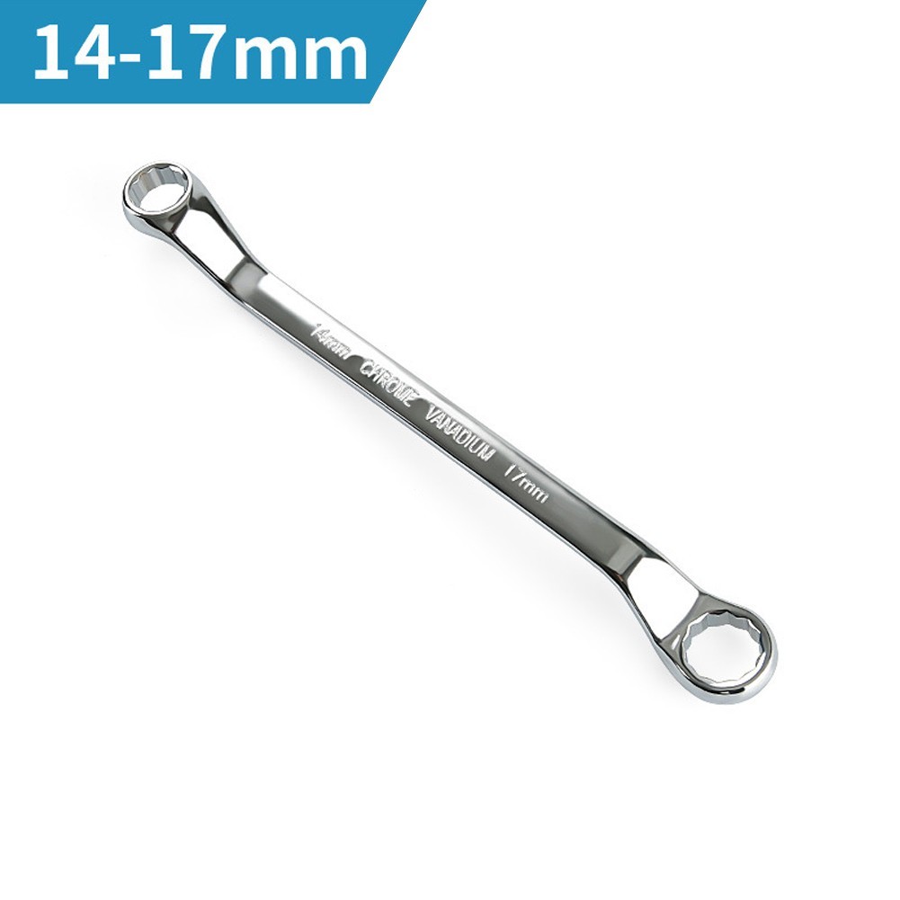 Offset Box End Wrench Spanners Carbon Steel Metric 45-Degree Long Double Ring