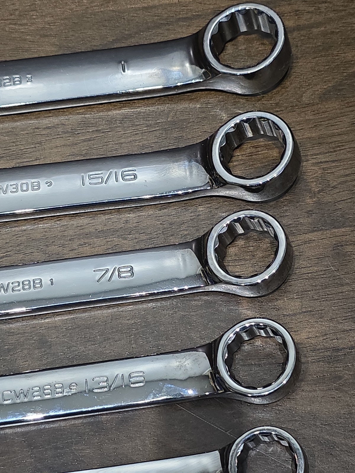 10 pc set-Blue Point USA By Snap On SAE Combination Wrench Set 3/8″-1″ – NO 1/2