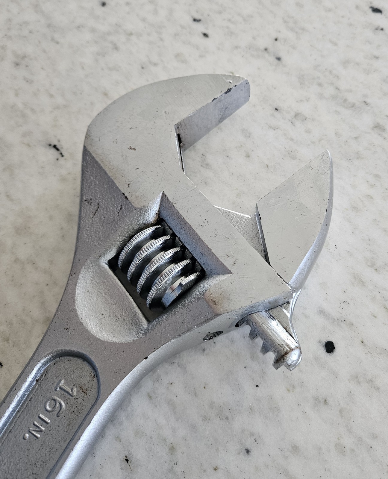 VTG CRAFTSMAN 16 INCH (400MM) NO. 44606 ADJUSTABLE WRENCH FORGED MADE IN USA