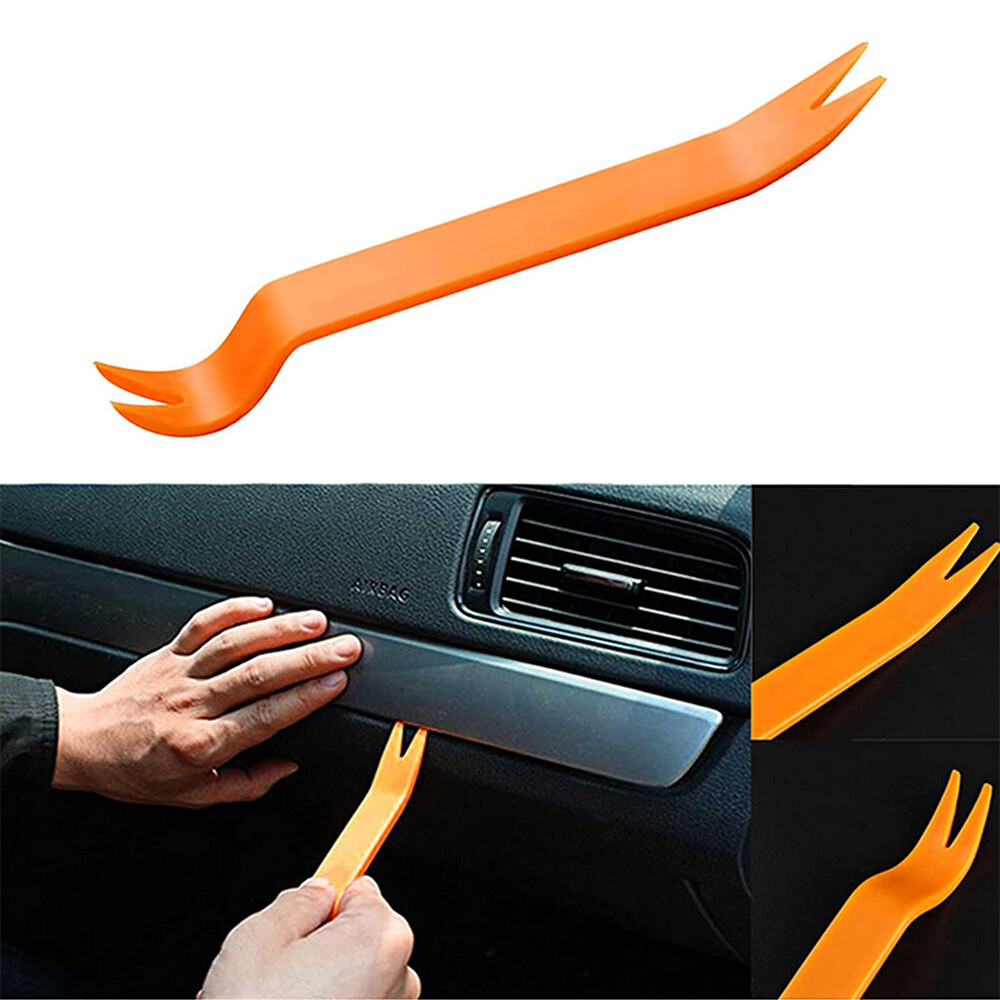4PCS Car Radio Dash Panel Install Removal Pry Tool Kit Stereo Door Clip 100PCS