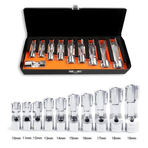 Diesel Injector Socket Wrench Set 38inch Drive with Chrome Vanadium Steel