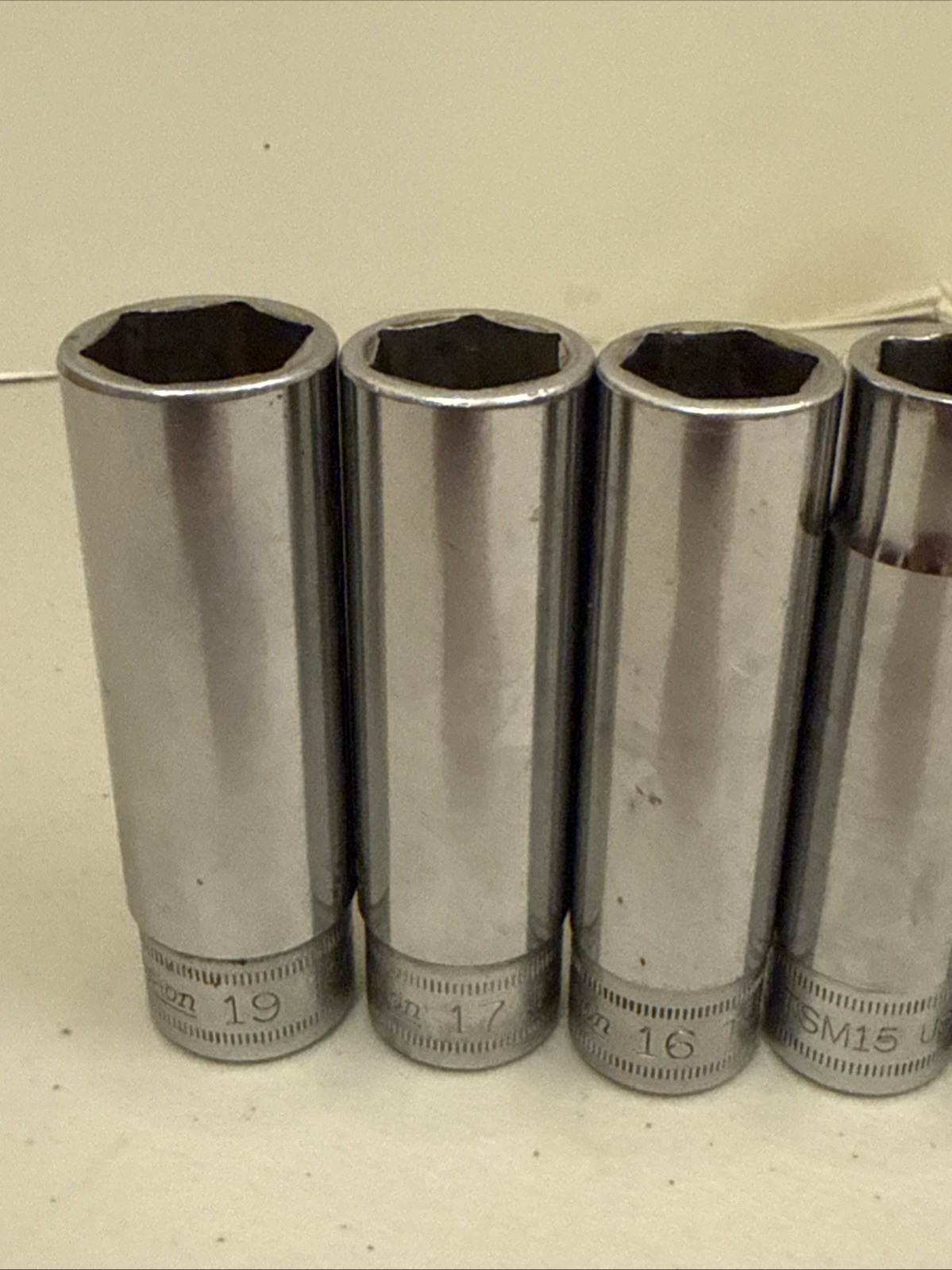 Snap-On Tools ~ 6 pc 1/2″ Dr METRIC 6 Pt Set TSM13 TSM14 TSM15 TSM16 TSM17 TSM19