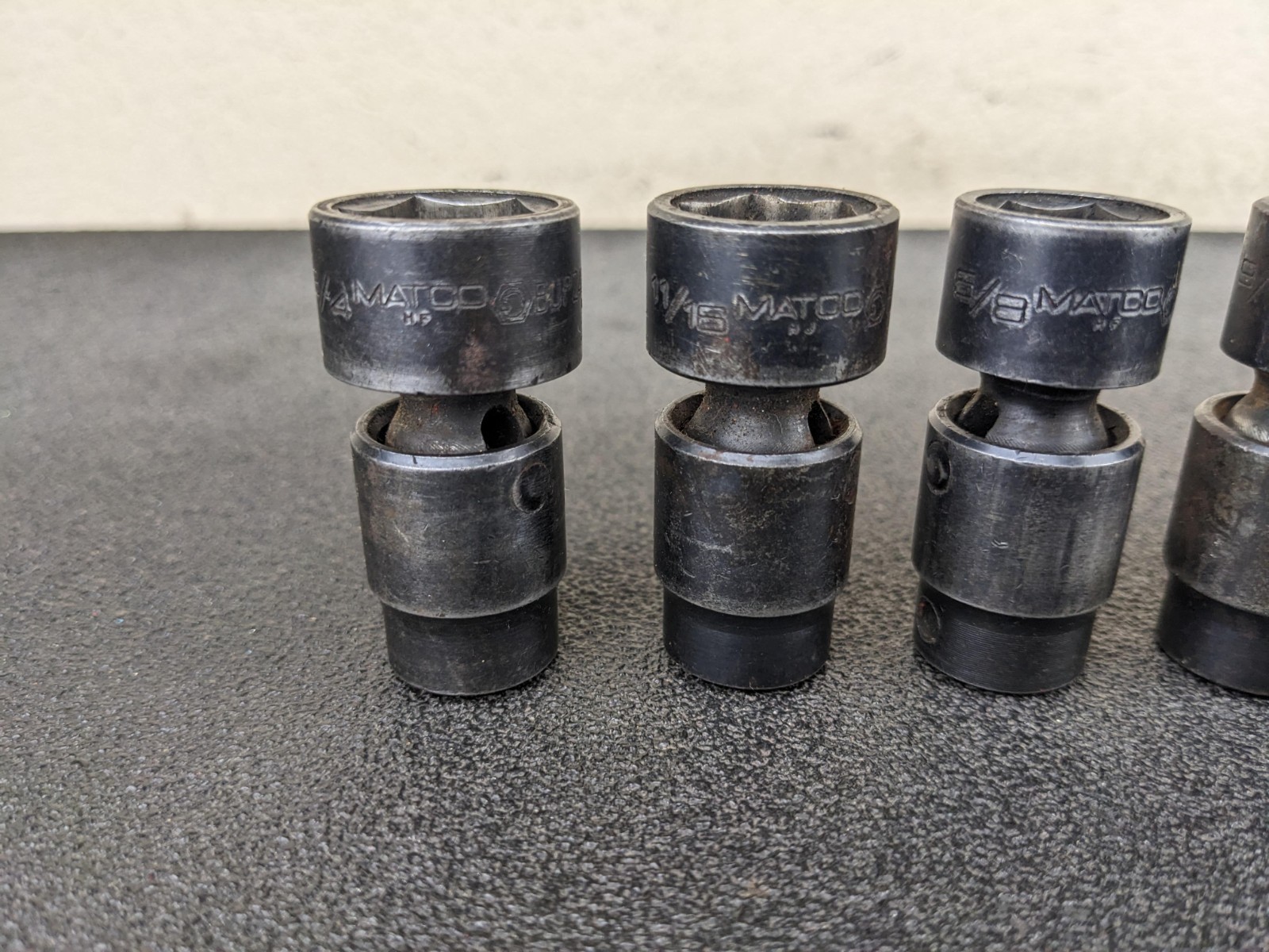 #bp329 Matco Tools USA 3/8″ drive Impact Swivel Socket Set 3/8 – 3/4 SAE BUP