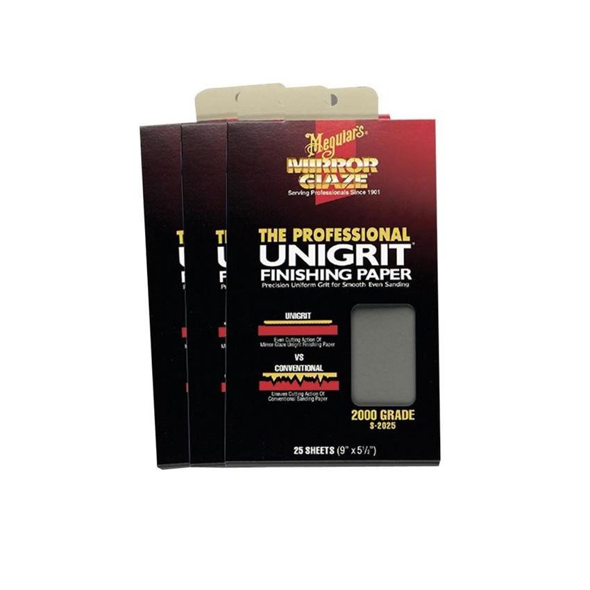 Meguiar’s S2525 Mirror Glaze Unigrit Finishing Paper 2500 Grit