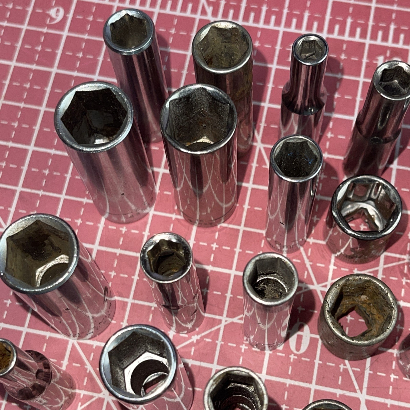 Sears Craftsman USA 150 Piece 1/4” Drive Metric SAE Socket Lot Deep 1/4 6 12 Pt