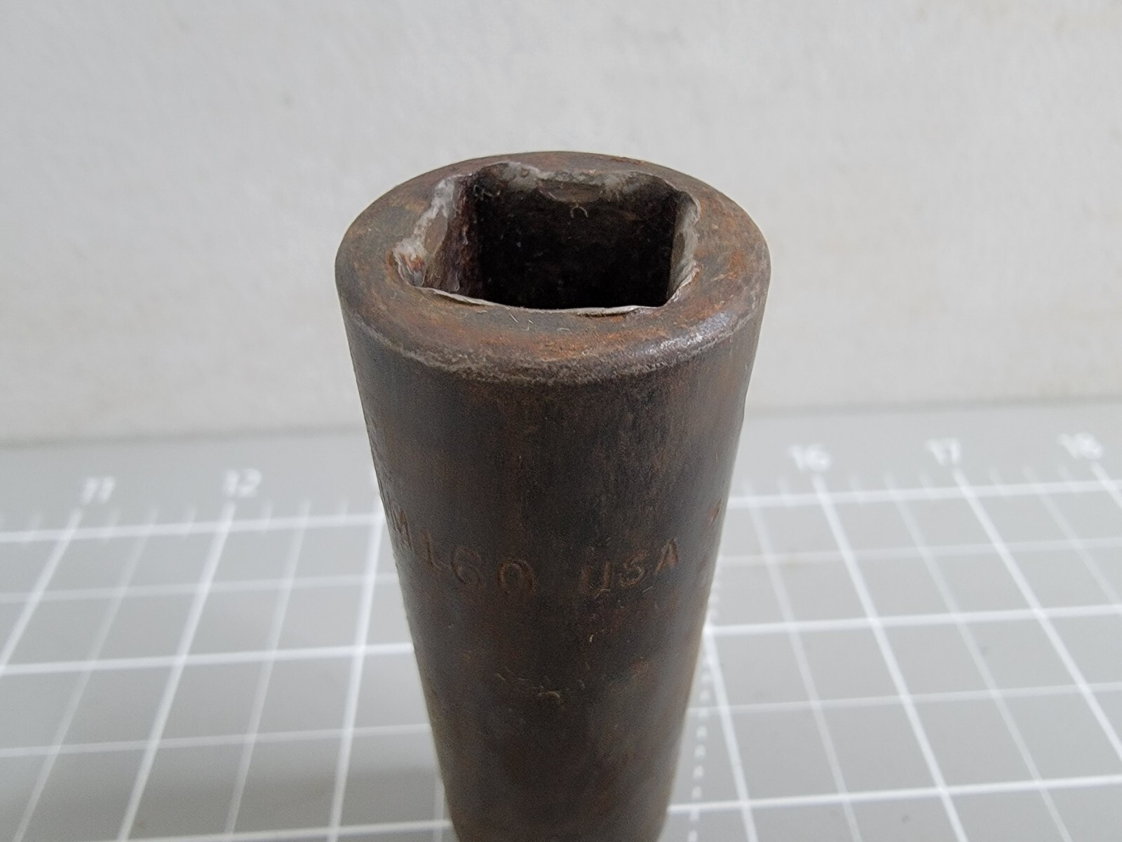 Snap-On 1/2 inch Deep Impact Socket 6 Point 1/2 Drive SIM160 Fair Used Condition