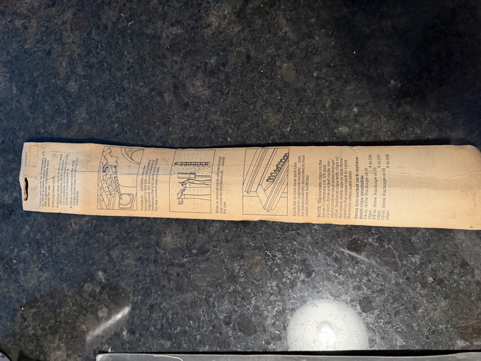 Craftsman Socket rails NOS 1/4”, 3/8” And 1/2”