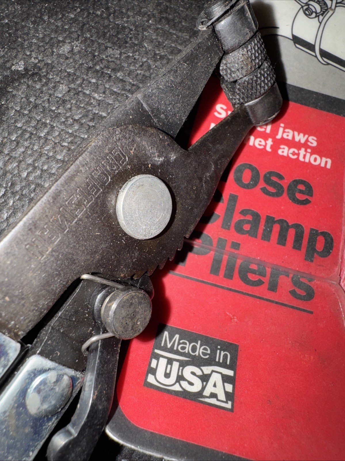 Sears Craftsman USA Nos Hose Clamp Pliers Swivel Jaw 47705 Open Pkg
