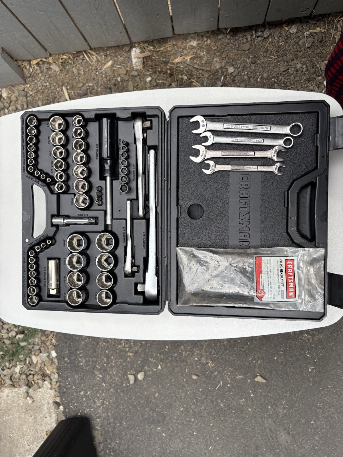 Craftsman 33474 74-Pc Mechanics Tool Set SAE/Metric Sockets Ratchets – Complete