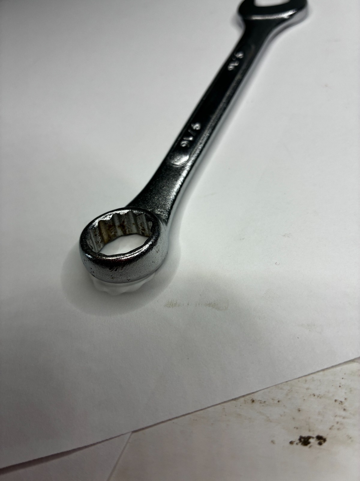 9/16 Combination Wrench SAE Drop Forged China Open Box End