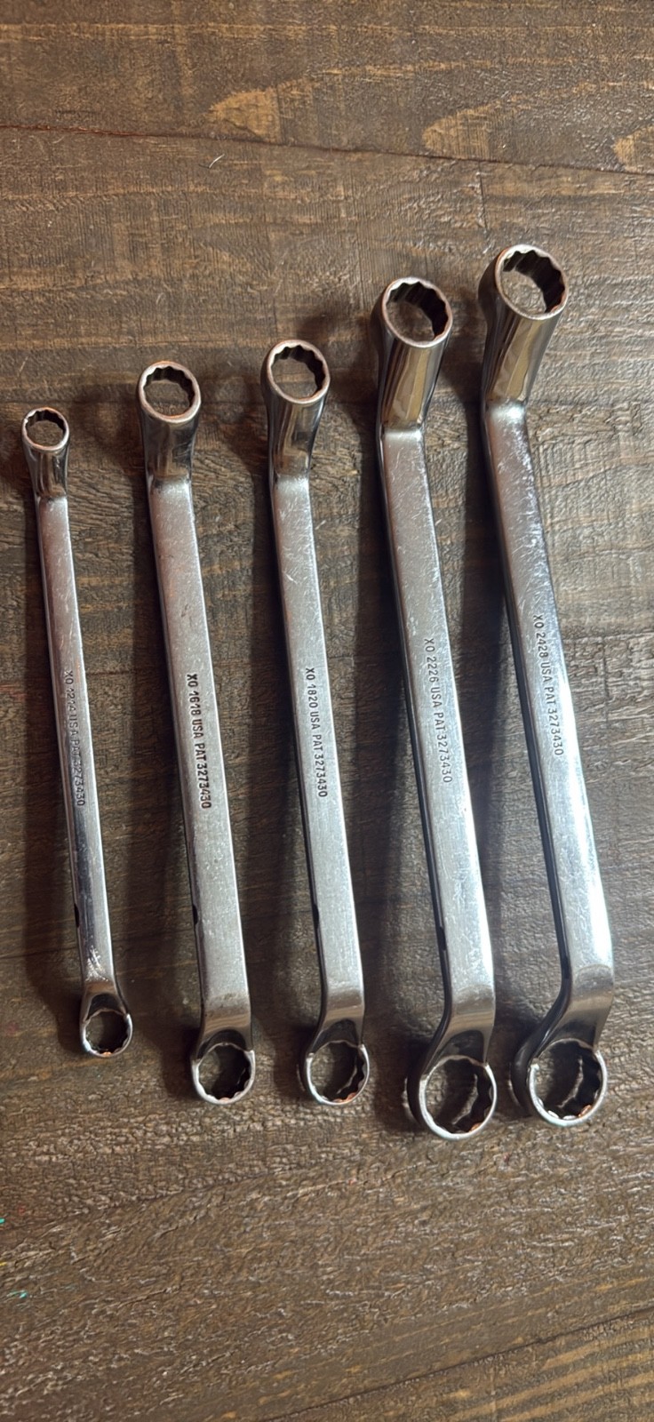 Snap on XO double box off set wrench set no owner markings