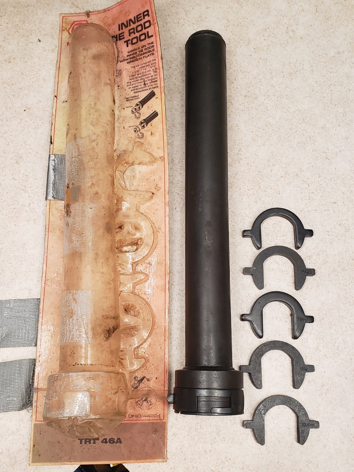 Matco Tools Inner Tie Rod Tool TRT46A w/5 Crows Feet 33.6mm, 1 1/4″, 1 5/16″ +