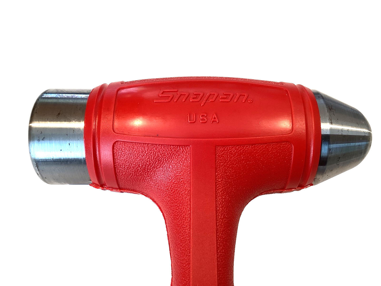 Snap On Tools USA NEW 32 Ounce RED Soft Grip Dead Blow Ball Peen Hammer HBBD32