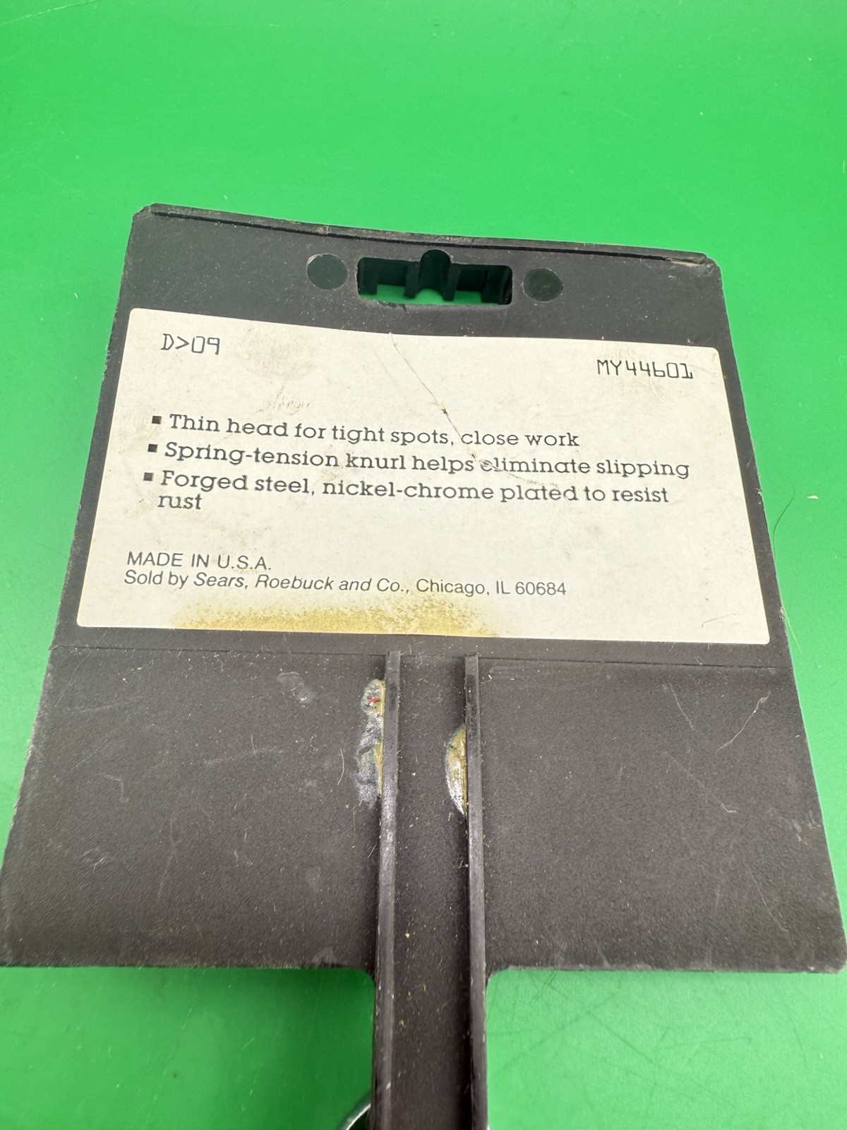 NOS 44601 Craftsman 4″ Adjustable Wrench made in USA Original Sears Carded