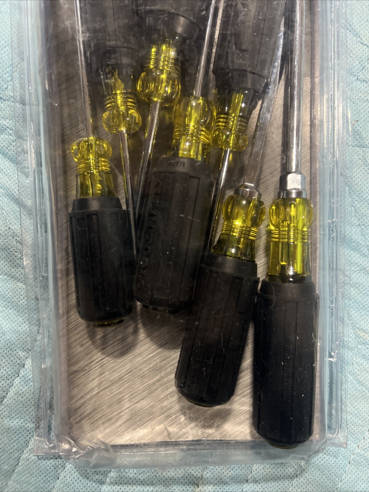 Klein Tools 7pc Cushion Grip Screwdriver Set Slotted and Phillips 85076 USA NEW