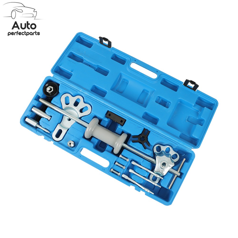 17P Slide Hammer Dent Puller Tool Kit Wrench Adapter Axle Bearing Hub Auto Kits