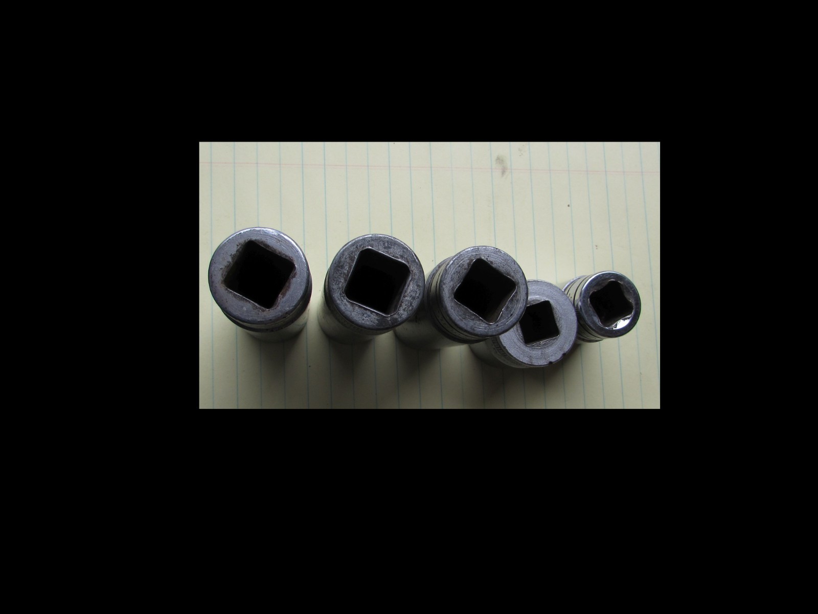 Snap-on Mixed Lot of 5 various 1/2″ Drive sockets deep/shallow SAE 12 point