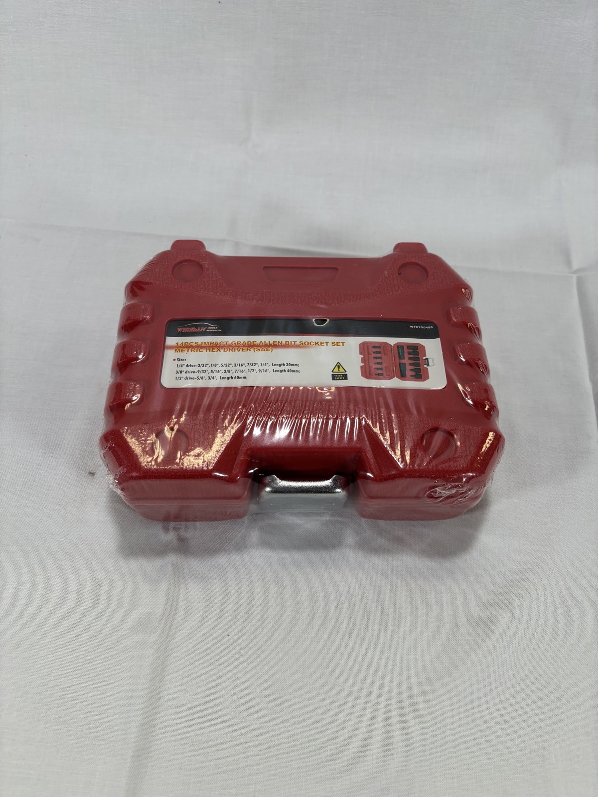 14Pcs 1/4,3/8 And 1/2 Inch Driver SAE Allen Bit Impact Socket Set Cr-Mo Steel
