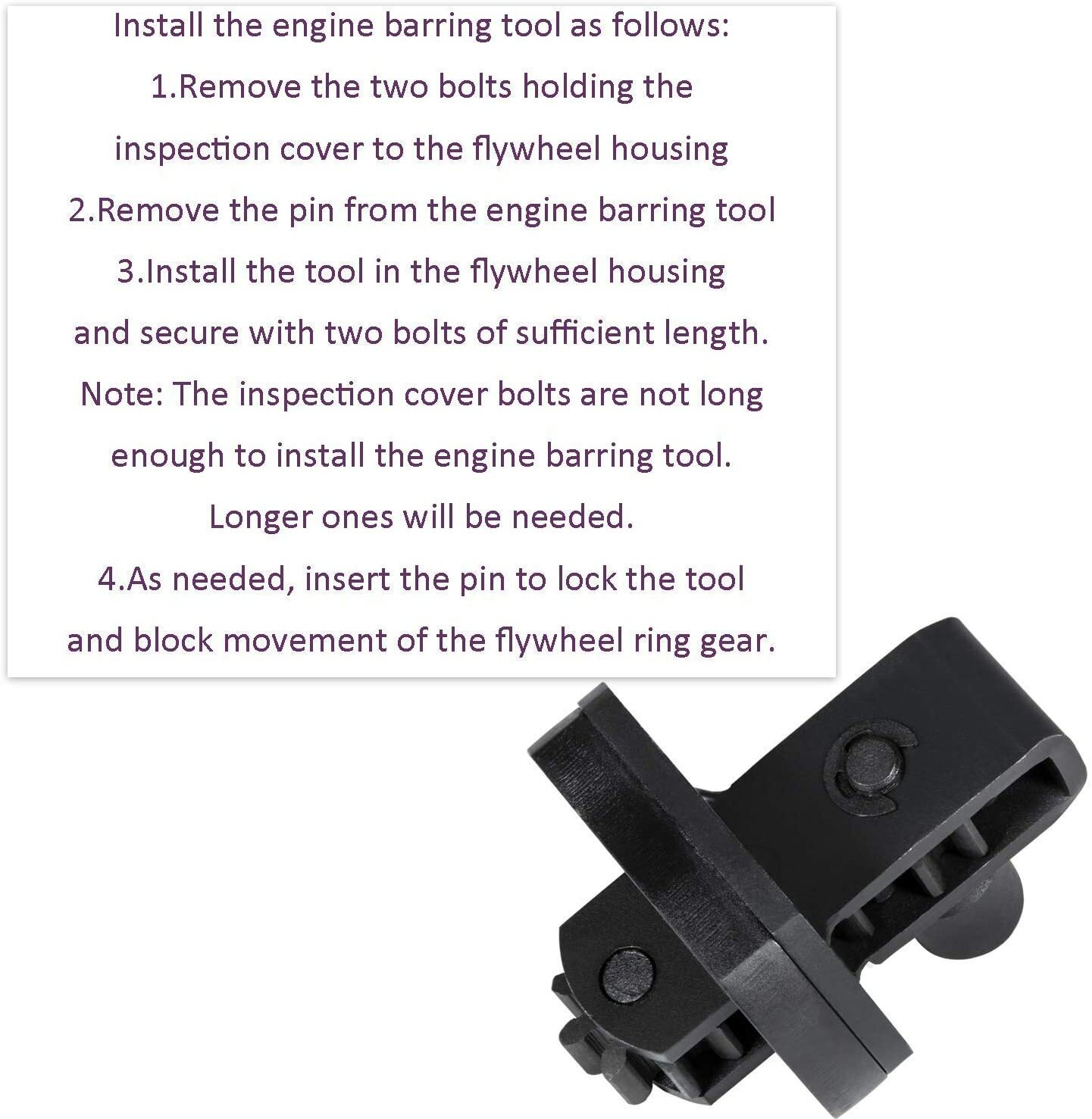 W470589046300 or J-46392 Engine Barring Tool for Detroit Diesel DD13, DD15, DD16