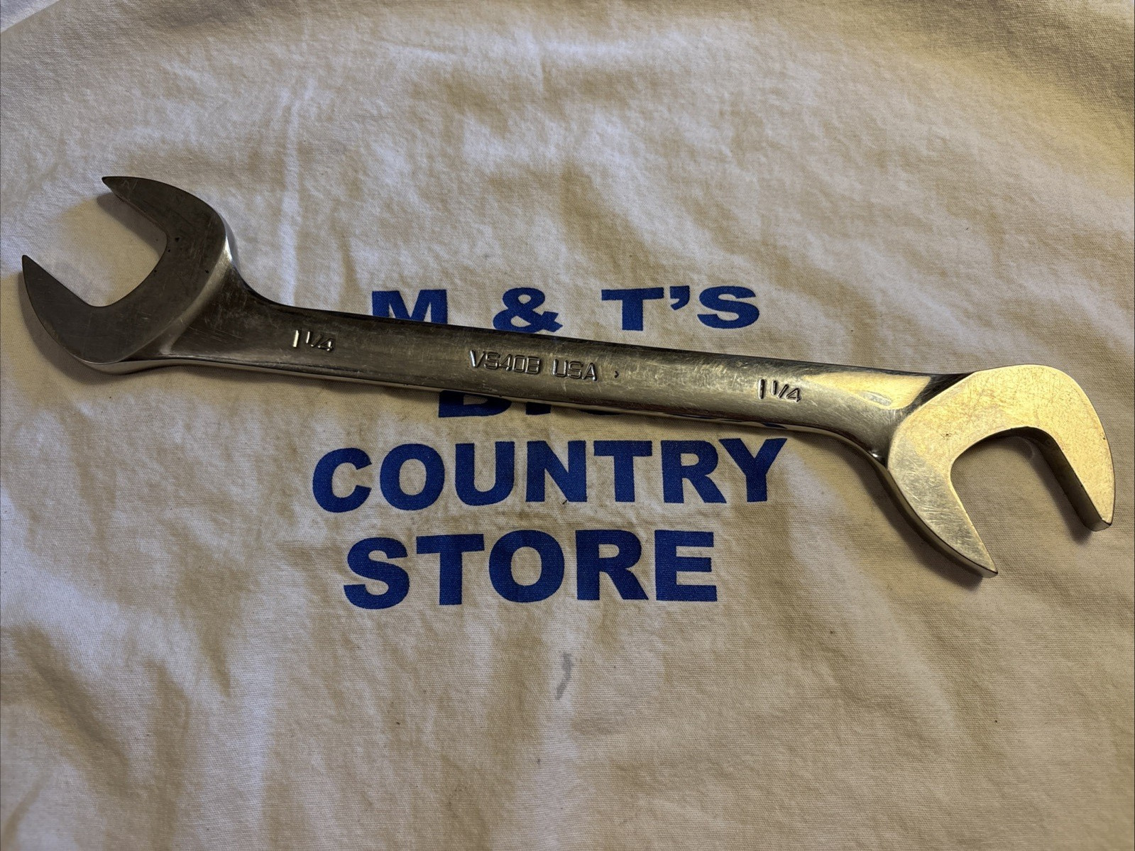2001 Snap-on USA 1-1/4″ SAE Chrome Four-Way Open-End Angle Head Wrench VS40B