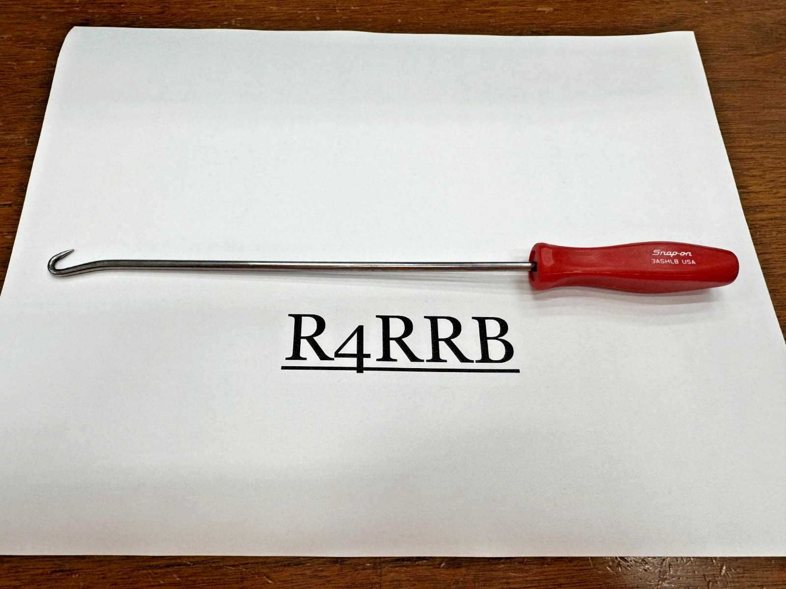 Snap-on Tools USA NEW CLASSIC RED Mini Hard Handle LONG Hook Pick 3ASHLBR