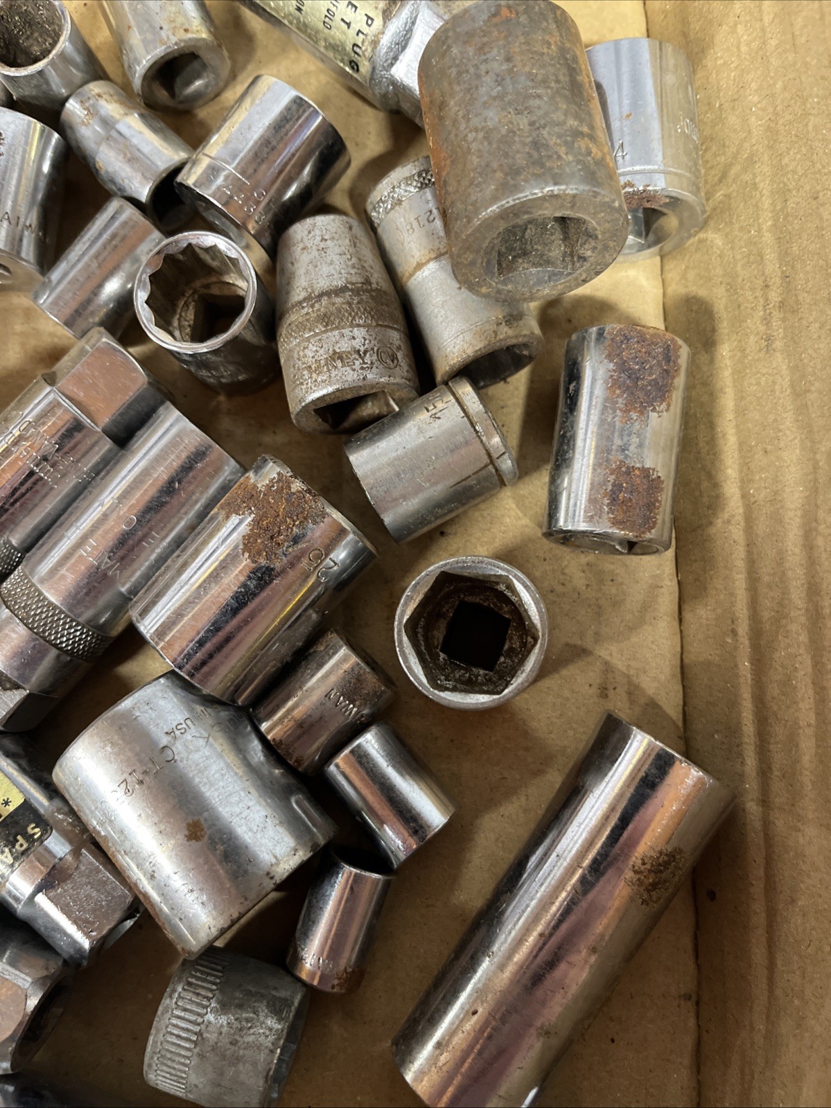 Mixed Lot Of 30 Sockets Meter And Standard 1/4” 3/8” & 1/2” Drives