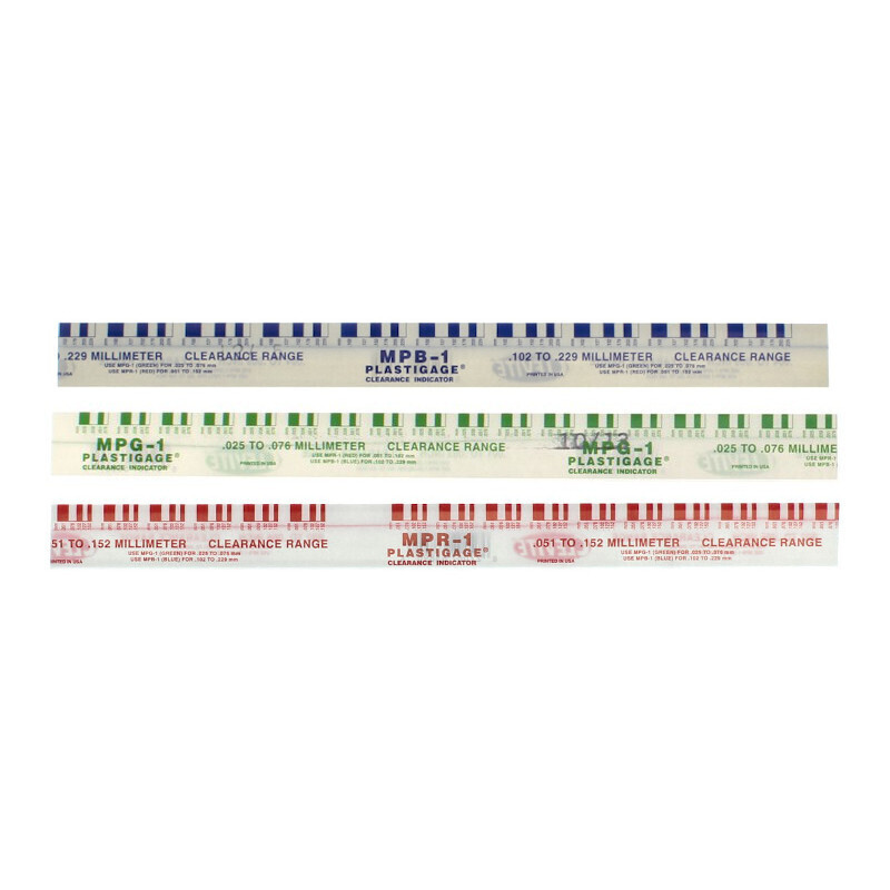 Clevite Plastigage Clearance Gauge Kit, 1 Stick of Each Green, Red & Blue