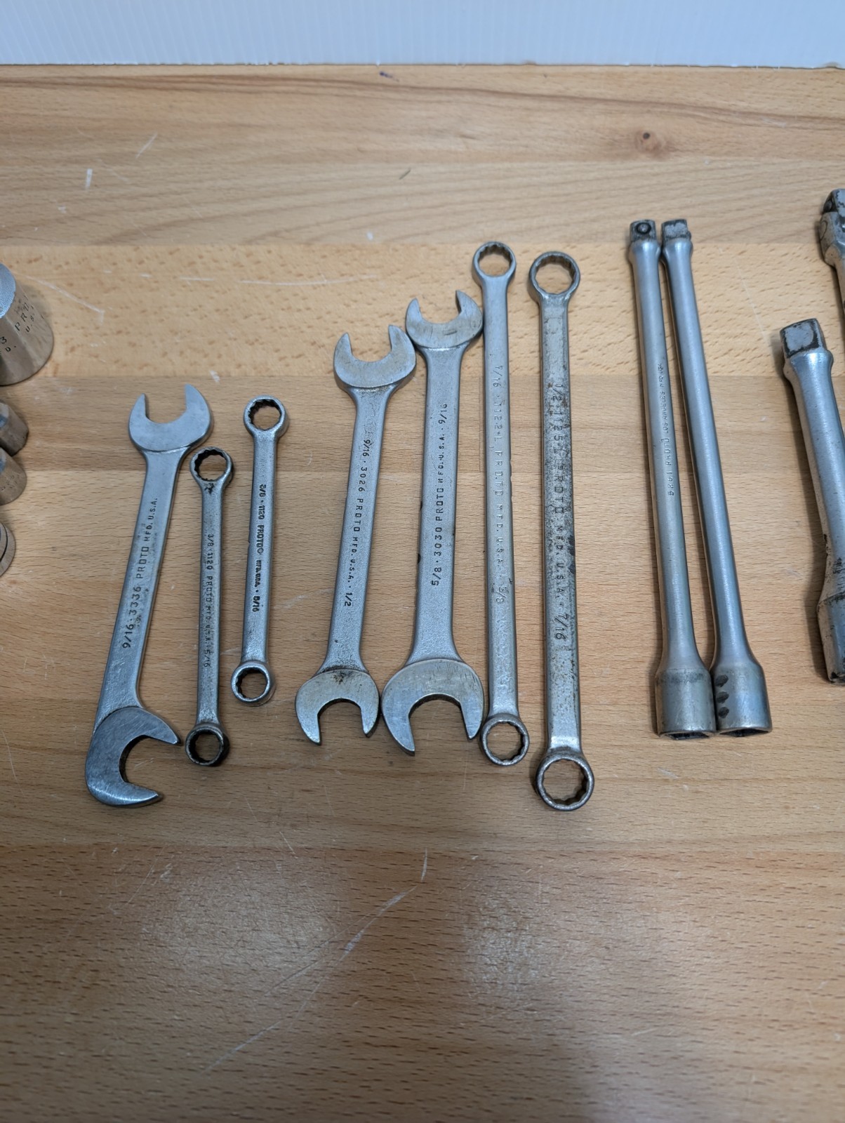 Assorted PROTO USA Sockets And Tools 7lbs 10oz Of Vintage Tools
