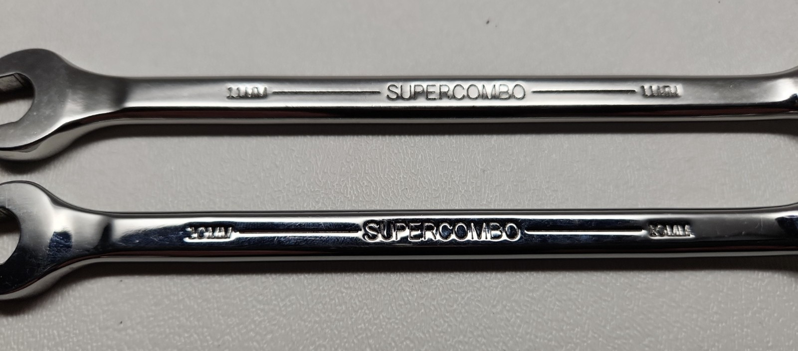 Lot of 2 Williams Supercombo Combination Wrench 10mm 1210MSC & 11mm 1211MSC USA